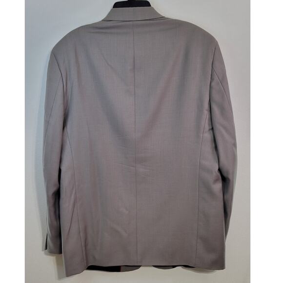 Pierre Cardin Fundamentals Blazer Mens 46L Beige Three Button 100% Wool Lined - Picture 4 of 9